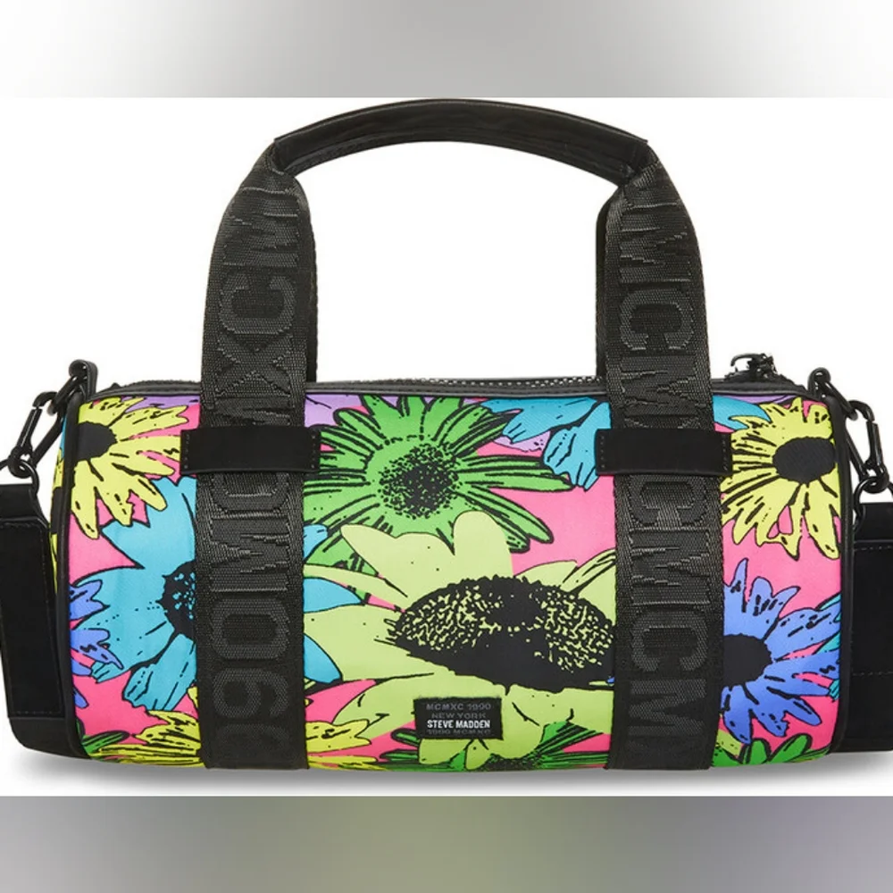 ๐บSTEVE MADDEN BZOOM Floral Barrel Bag in Multi Color - Picture 2 of 11